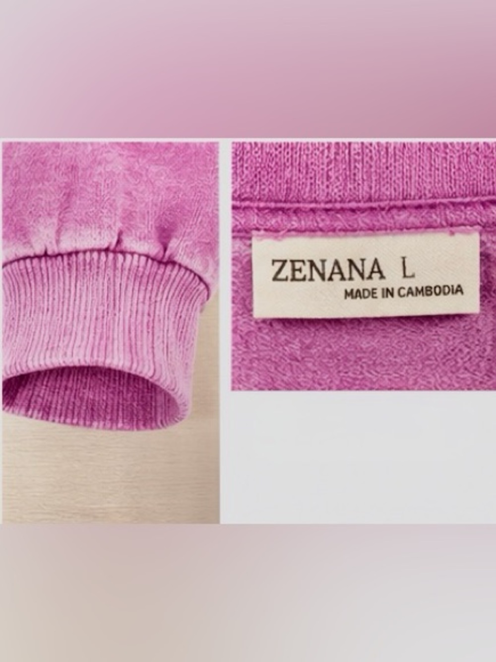 Zenana Outfitters Snap Front Placket Pullover Hoodie NWOT - Picture 6 of 9